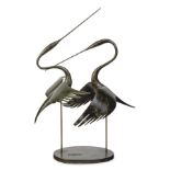 Guy Taplin,  British b.1939 -  Egrets;  bronze, signed, titled and numbered to the base 'Guy Ta...
