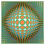 After Victor Vasarely, Hungarian/French 1906-1997, Ond-J.B; Vega-tek; Vega 200; Vega (Noir, WA-3...