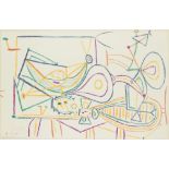 Pablo Picasso, Spanish 1881-1973, Composition, 1948;  lithograph in colours on paper,  signed a...