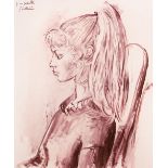 After Pablo Picasso, Spanish 1881-1973, Portrait of Sylvette David 23, 1954;  offset lithograph...