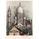 Bernard Buffet, French 1928-1999, Le Sacre-Coeur, 1965;  lithograph in colours on wove,  signed...