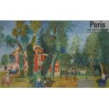 Raoul Dufy, French 1877-1953, Le Paddock a Deauville - Paris Musee National, c.1964 (poster);  ...