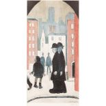 Laurence Stephen Lowry RBA RA, British 1887-1976, The Two Brothers, 1972; offset lithograph on ...