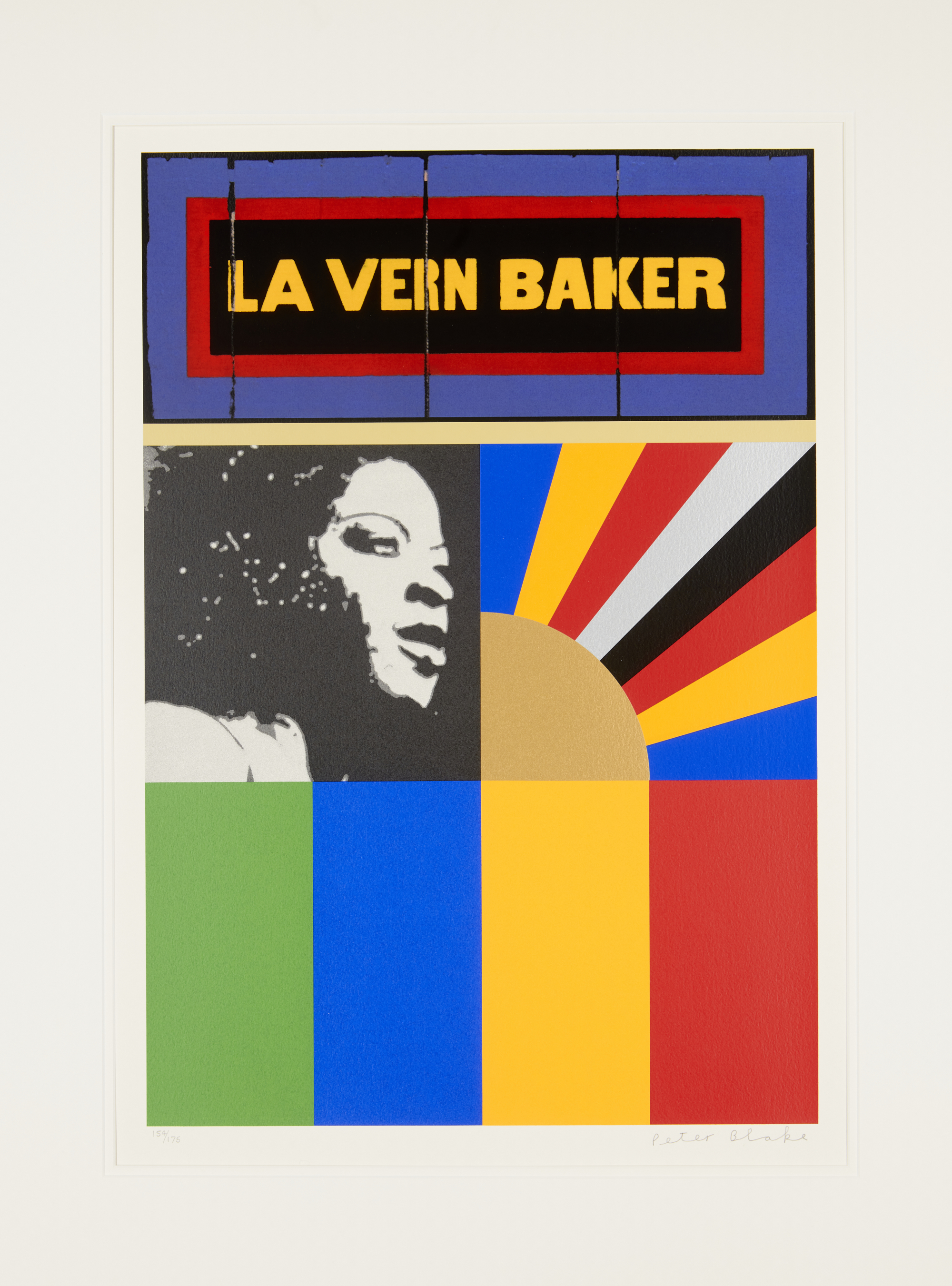 Sir Peter Blake CBE RDI RA, British b.1932-  La Vern Baker, 2008; screenprint in colours, signe...