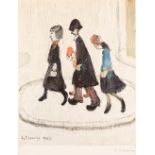 Laurence Stephen Lowry RBA RA, British b.1887-1976 The Family; offset lithograph in colours on ...