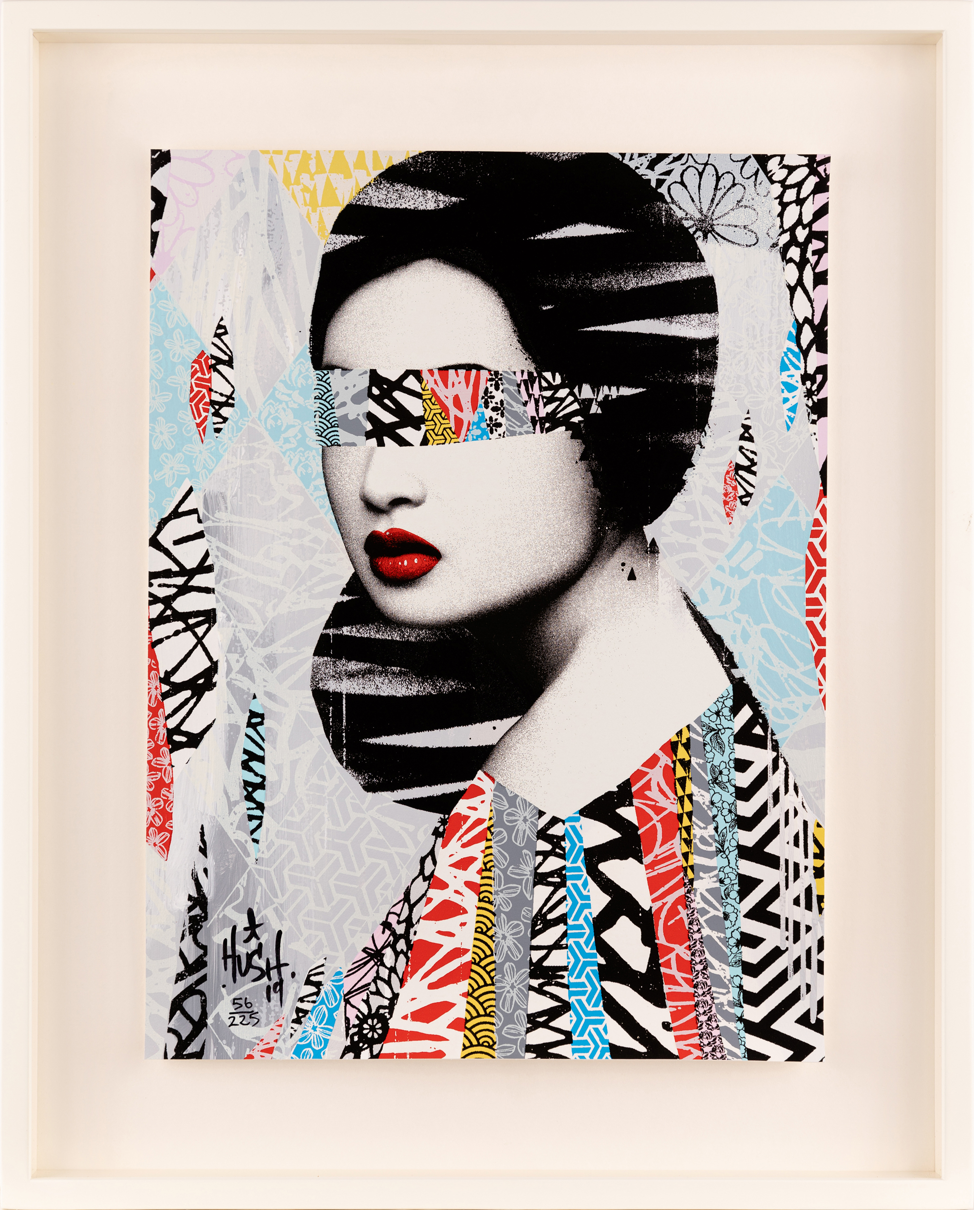 Hush,  British 20th/21st Century, Faces 1 & 2, 2019; each 18-colour screenprint & Gloss UV with... - Image 4 of 4