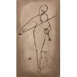 Henry de Montherlant, French 1895-1972,  Untitled;  lithograph on wove,  signed in pencil,  ima...