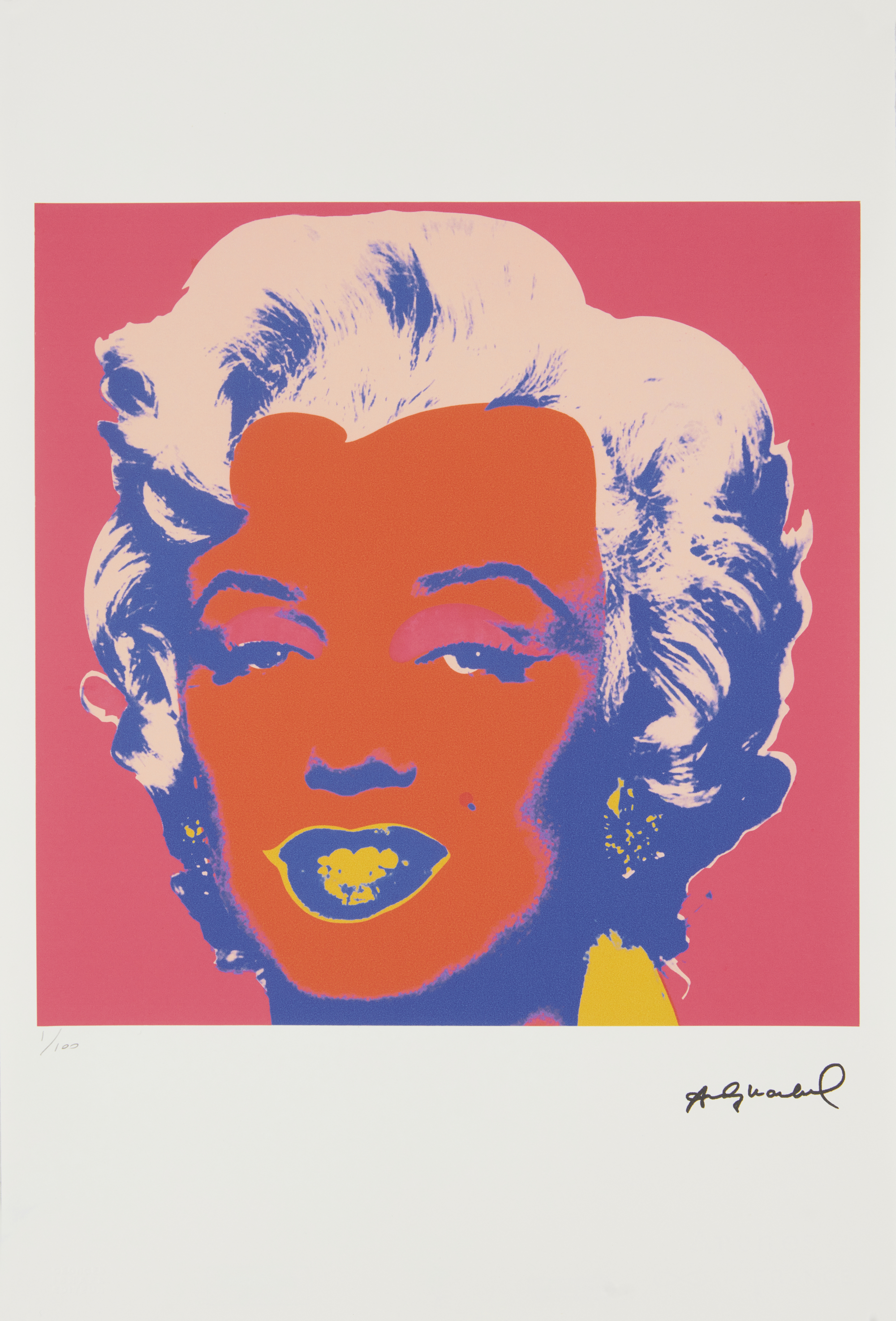 After Andy Warhol, American 1928-1987, Marilyn; offset lithograph in colours on Arches paper,  ...