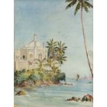 Donald Ramanyake, (Sri Lankan, 1920-1993), Untitled, Village Scenes, watercolour on paper, one si...