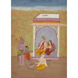 To be Sold without Reserve An illustration from a Ramayana series: Raja Bali, perhaps Bikaner, R...