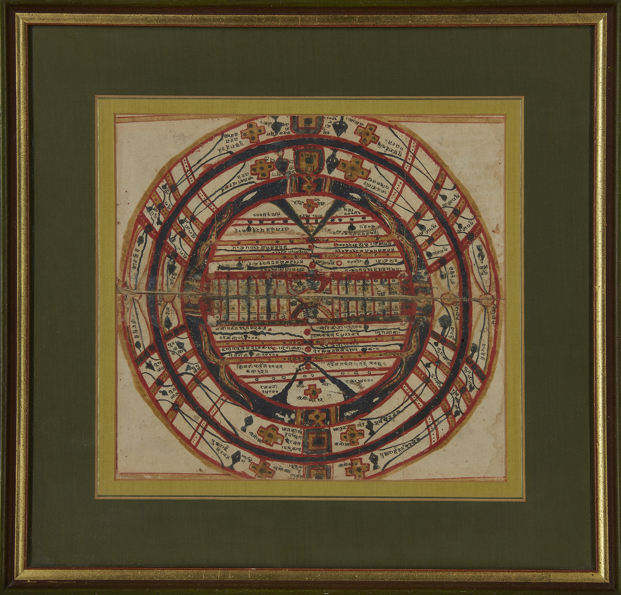 To be Sold without Reserve A Jain illustration of Jambudvipa, probably Gujarat, North-West India... - Image 3 of 4