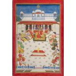 The Maharaja of Jaipur with the chronology of the kings of that region, Jaipur, North India, 20th...