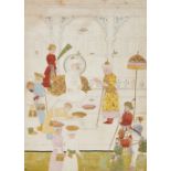 To be Sold without Reserve A royal personage visiting a Holy Man, probably Kashmir, North India,...