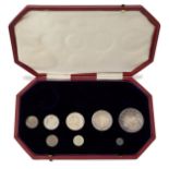 An incomplete set of Edward VII 1902 specimen coins,