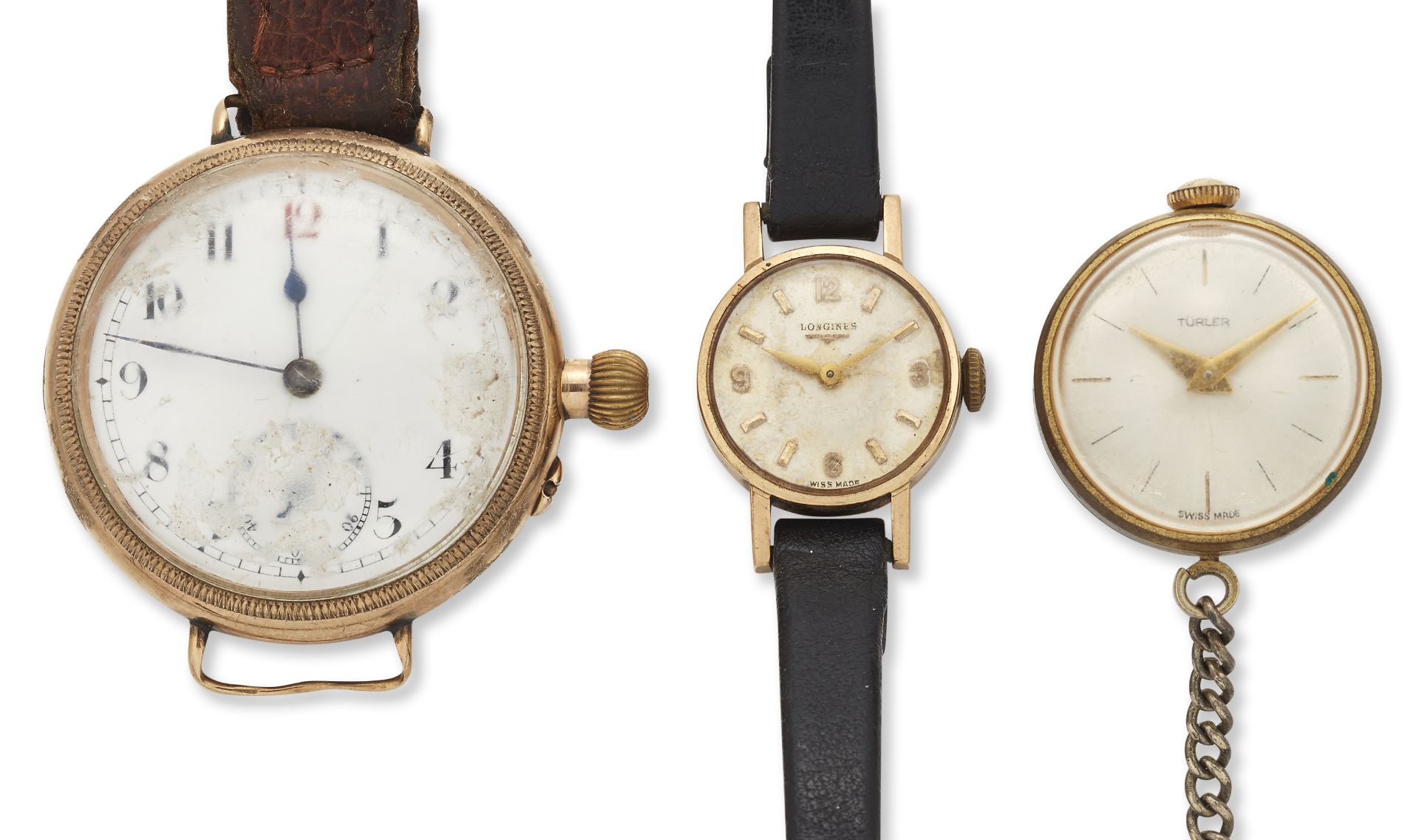 Three mid-century watches