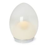 Reggiani  ‘Egg’ lamp, circa 1960  Chromed metal, glass  44cm high, 35cm wide  It is the buyer's...