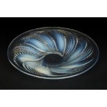 Rene Lalique (1860-1945)  'Fleurons No.2' open dish, 1935  Clear and opalescent glass  Underside...