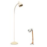 Terrence Conran (1931-2020) for Habitat  A Maclamp floor lamp and desk lamp, circa 1960/70  Lacq...