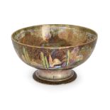 Daisy Makeig-Jones (1881-1945) for Wedgwood  Punchbowl or Centrepiece pedestal bowl, with 'Popla...