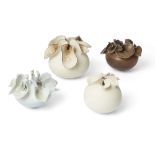 The Studio Works of Deirdre Burnett (1939-2022)  Studio Pottery and Contemporary Ceramics  Four ...