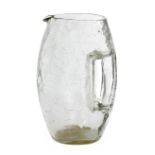 Kolomann Moser (1868-1918) for Loetz  Crackle glass jug or pitcher, circa 1905  Glass  Unsigned ...