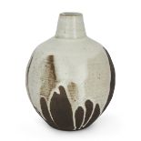 Janet Leach (1918-1997)  Studio Pottery and Contemporary Ceramics  Vase with white glaze dripped...