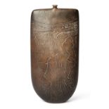 Peter Hayes (b.1946)  Studio Pottery and Contemporary Ceramics  Large bottle form with textured ...