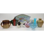 A mixed selection of traditional and modern ceramics and glass, comprising: a late Victorian 'Har...