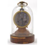 A French rosewood clock, first quarter 19th century, the silvered dial with Roman numerals, signe...