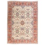 A Persian Sarouk carpet, third quarter 20th century, the central field with floral motifs and spa...