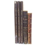 A group of French decoratively bound journals on art and architecture, to include: Intime Club, C...