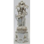 A Neapolitan white glazed figural group, possibly Capodimonte, late 18th / early 19th century, mo...