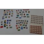 A large collection of 20th century stamps, to include examples from USSR, Guyana, the Republic of...