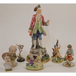 A group of Continental porcelain figures and figural groups, late 19th-20th centuries, to include...