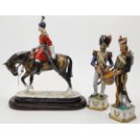 A Michael Sutty porcelain equestrian figure of an Officer of the 18th Bengal Lancers, 1900, model...
