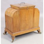 An Art Deco walnut 'Elevette' rising drinks cabinet, first quarter 20th century, the central risi...