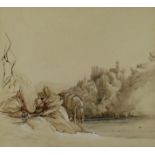 British School,  19th century-  Weissenfelt;  watercolour and ink, inscribed and dated in penci...