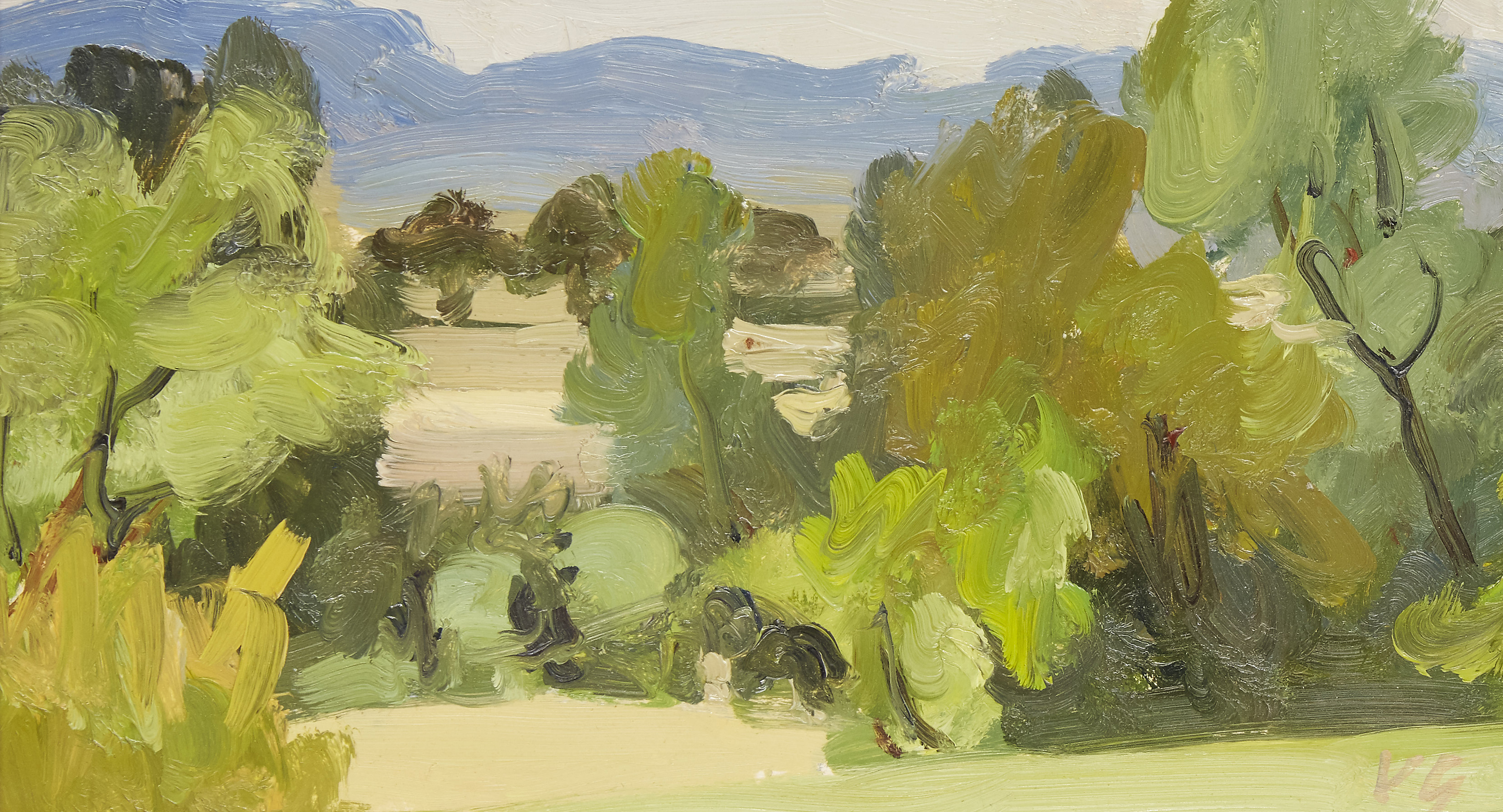 Vita Gollancz,  British 1926-2008 -  High Hall Trees, 1981; oil on board, signed with initials ... - Image 4 of 36