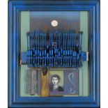 T. P. Edmandof,  late 20th century -  Typewriter assemblage with portrait, 1998;  mixed media, ...