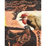 Michael Rothenstein,  British 1908-1993 -  Roosters, 1979; watercolour and monoprint, signed wi...