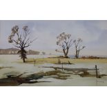 Richard Joicey,  British 1925-1994 -  Trees in winter;  watercolour, signed lower right 'Joicey...