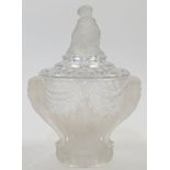 A Baccarat Orientalist crystal sweet comport and cover, late 19th / early 20th century, designed ...