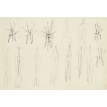 Robert Adams,  British 1917-1984 -  Untitled drawings for figurative sculpture, c. 1950;  penci...