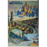 After David Dellepiane, French 1866-1932, Chemin De Fer, Chamonix Montenvers (poster); offset ...