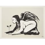 Titi Freak,  Brazilian b.1974-  Waiting, 2007;  screenprint in colours on 300 gsm Arches paper,...