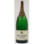 An empty Balthazar bottle (12 litres) for Piper Heidsieck Brut Extra, together with an original w...