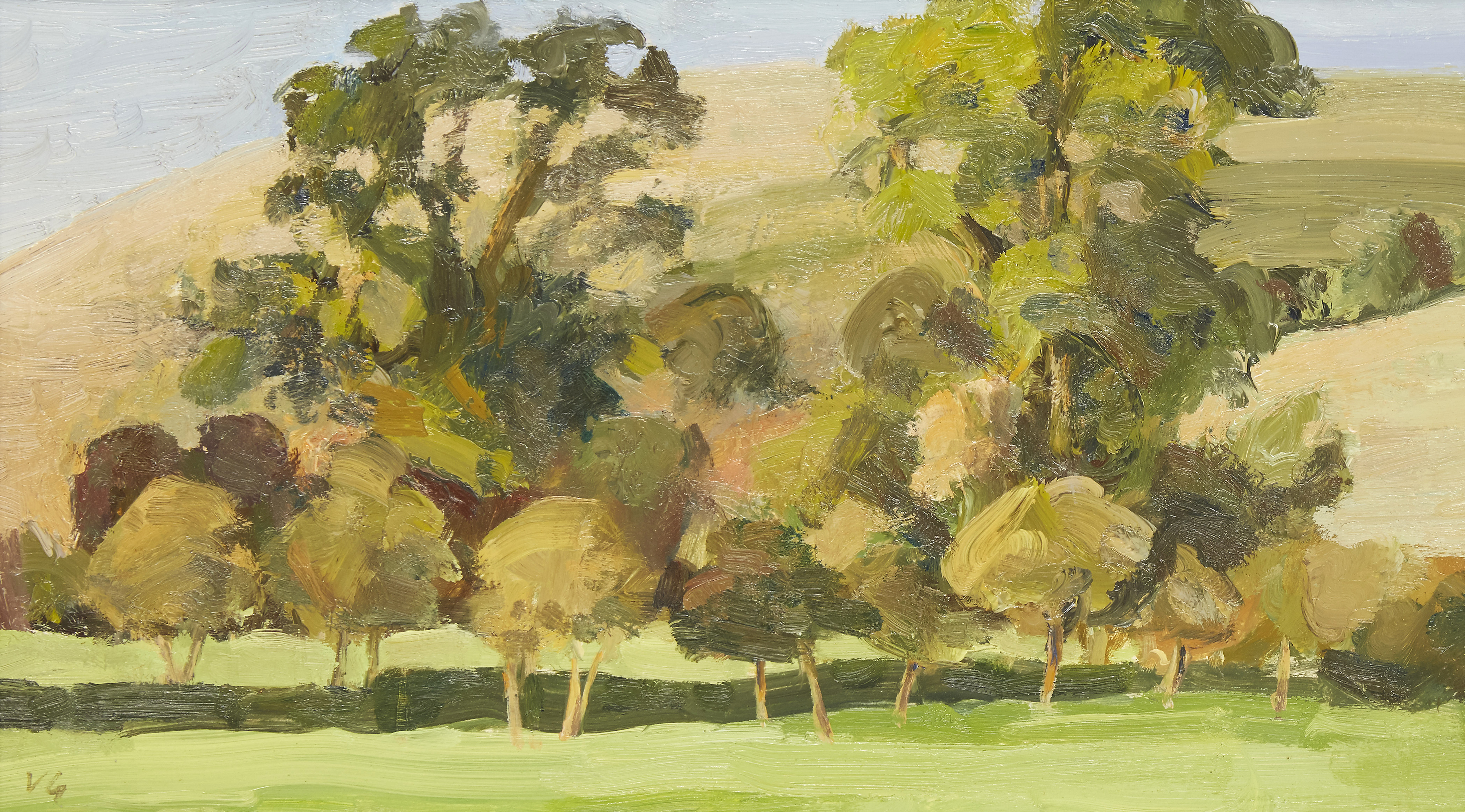 Vita Gollancz,  British 1926-2008 -  High Hall Trees, 1981; oil on board, signed with initials ... - Image 7 of 36