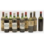 A selection of wines from Saint-Emilion, comprising: Château Tertre Daugay, 1957, four bottles; C...
