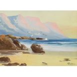 H. Auders,  20th Century -  South African seascape;  watercolour on paper, 14 x 19.5 cm (ARR)