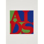 AA Bronson,  Canadian b. 1946-  AIDS (Cadmium Red Light), 2021; screenprint on Somerset 300gsm ...
